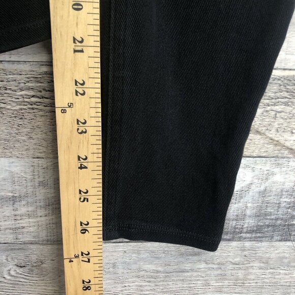 Spanx Pull On Jean-ish Ankle Leggings Jeans Women Size Medium Black - Picture 11 of 11
